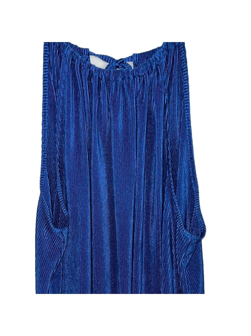 No Boundaries Top, Vibrant Pleated Tie-Back,  SZ XXXL, PTP 26”, L at center 26”,
